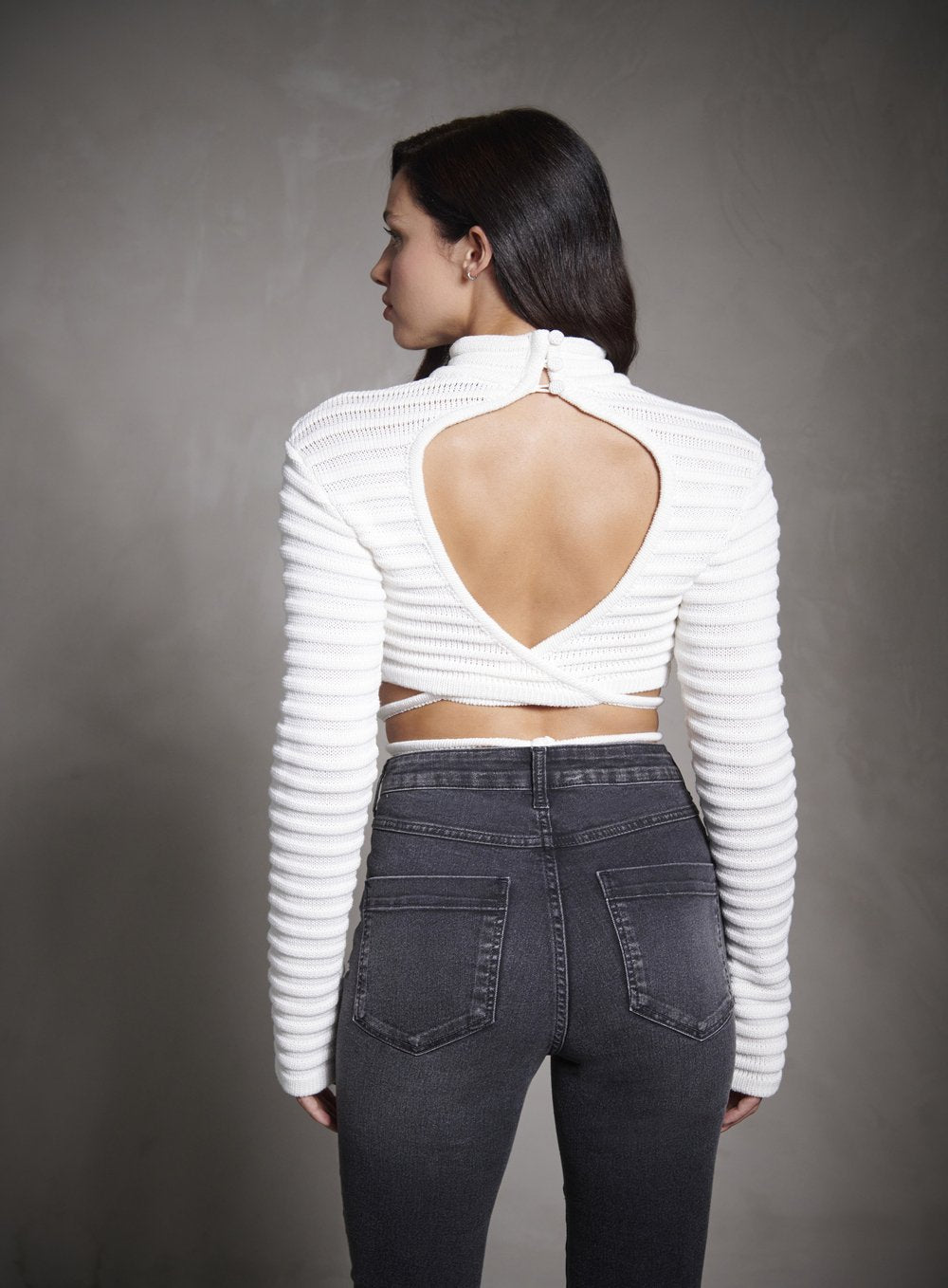 Cropped Tricot Amarração Tufi Duek -SALE