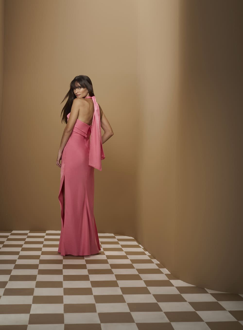 Vestido Longo Vazados Rosa Tufi Duek -SALE