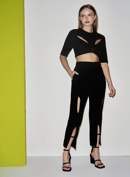 Calça com Vazados Tufi Duek -SALE