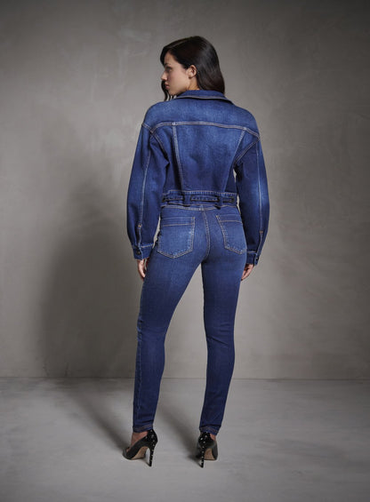 Jaqueta Clochard Jeans Azul Jeans Tufi Duek -SALE
