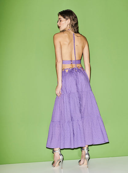 Conjunto Lilas Argola Lilas Skazi -SALE