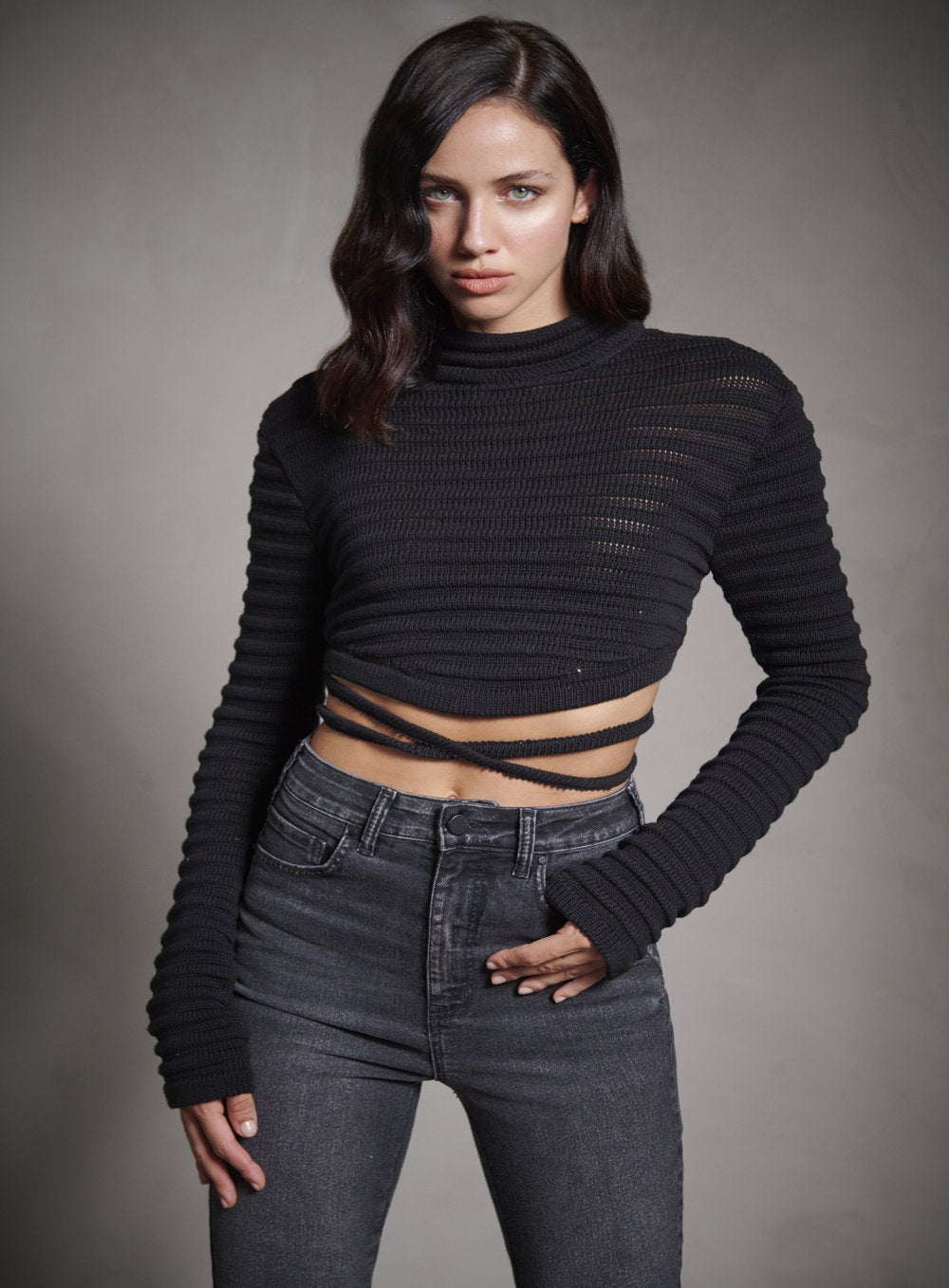 Cropped Tricot Amarração Tufi Duek -SALE