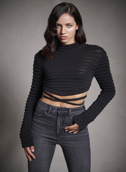 Cropped Tricot Amarração Tufi Duek -SALE