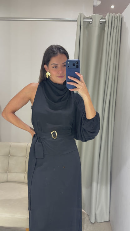 Conjunto Preto Descontruído Skazi