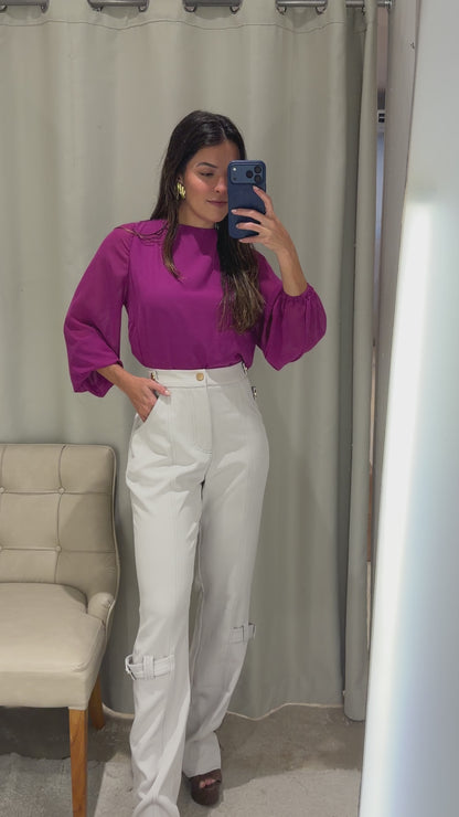Calça Cinza em Alfaiataria Skazi