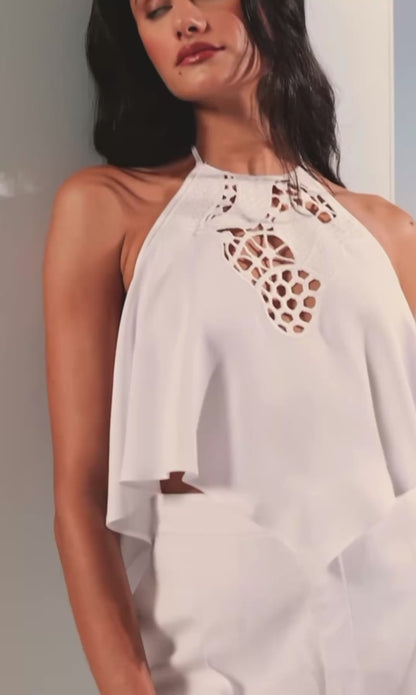 Conjunto Branco Detalhe Laise Tufi Duek